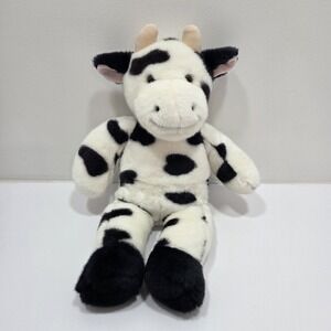 Build A Bear Holstein Cow Black White Retired Vintage 18" Plush Stuffed Animal